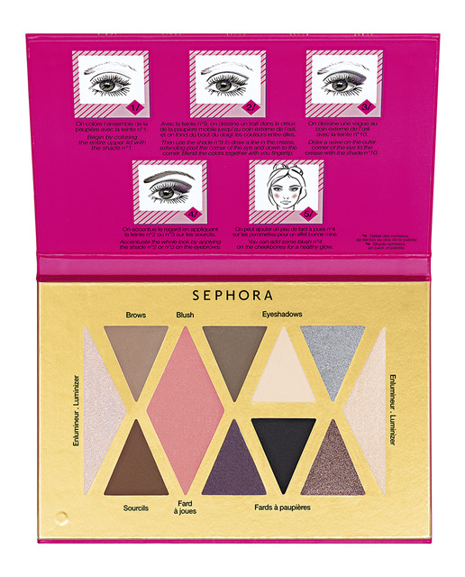 Regalos de Navidad: Estuches de maquillaje ¡por rango de precios! - Sephora paleta sombras ojos