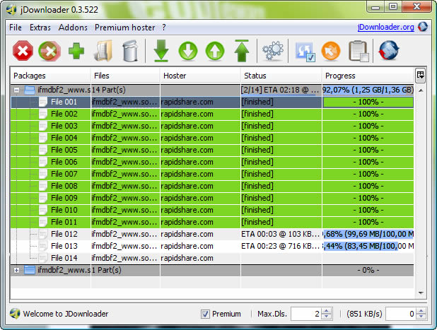 jdownloader descargar ficheros
