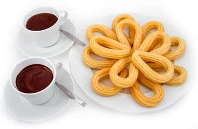 churros con chocolate