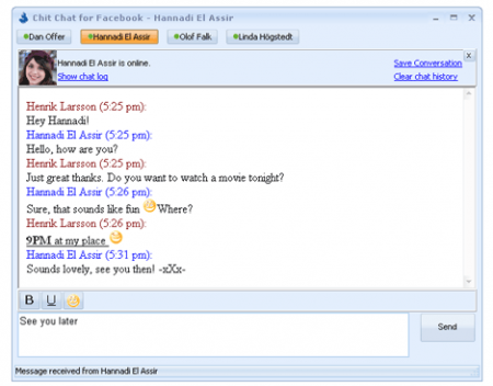chit chat facebook