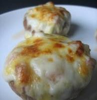 Champiñones gratinados