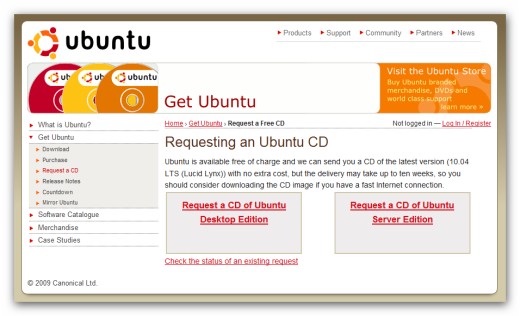 Pide tus discos de Ubuntu 10.04 en Shipit 1