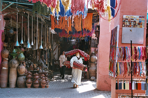 calle zoco marruecos