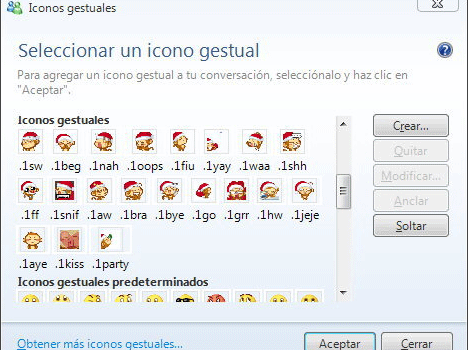 Eliminar iconos gestuales de Windows Live Messenger 1