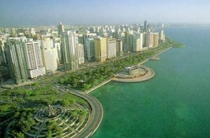 vista panoramida de la isla de Abu Dabi