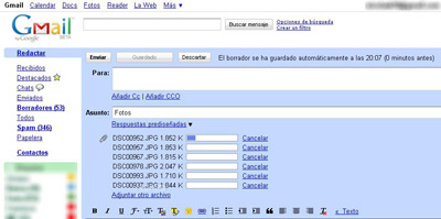 Agregar un archivo adjunto en Gmail 1