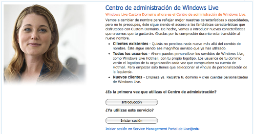 Contactar al Servicio de Atención de Windows Live Hotmail 1