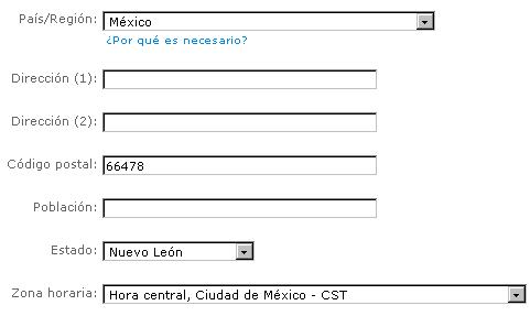 Establecer la zona horaria en Windows Live Hotmail 1