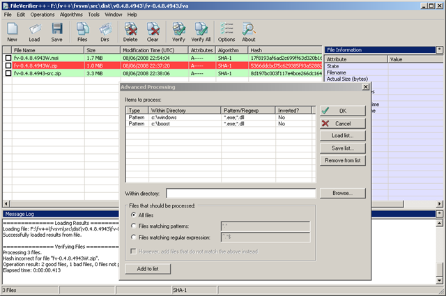 FileVerifier verificar la integridad de archivos de datos 1