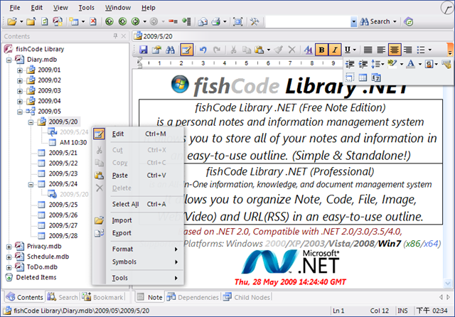 Biblioteca. NET Organizar sus notas 1