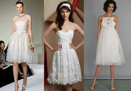 vestido de novia corto
