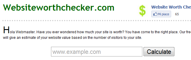 Conocer el valor en dolares de un sitio web 1