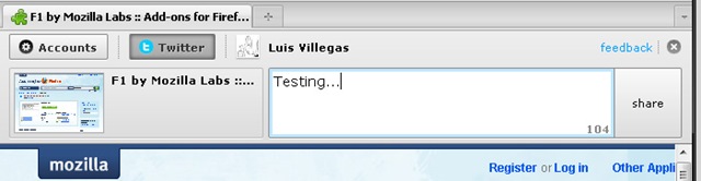 Extensión de Mozilla para compartir enlaces rápidos 1