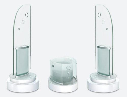 Parlantes de cristal 1