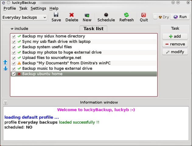 Herramienta de copia de seguridad para Linux