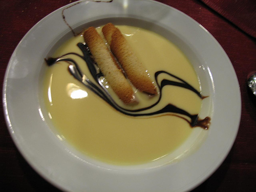 Crema inglesa a la vainilla