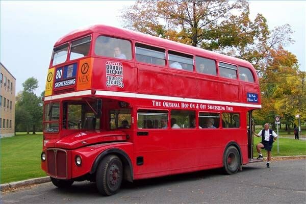 El autobús de dos pisos en Londres