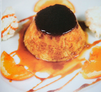 Flan de naranja