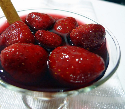 Fresas al vino