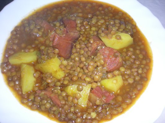 lentejas con chorizo