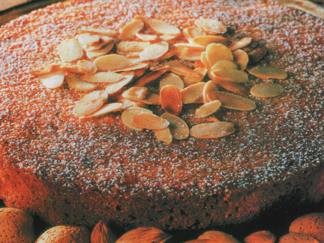 Torta de chocolate y almendra, torta, chocolate, almendras.