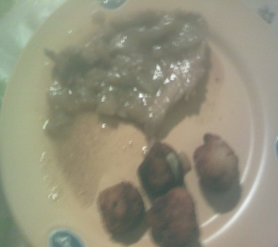 Filete de cerdo encebollado