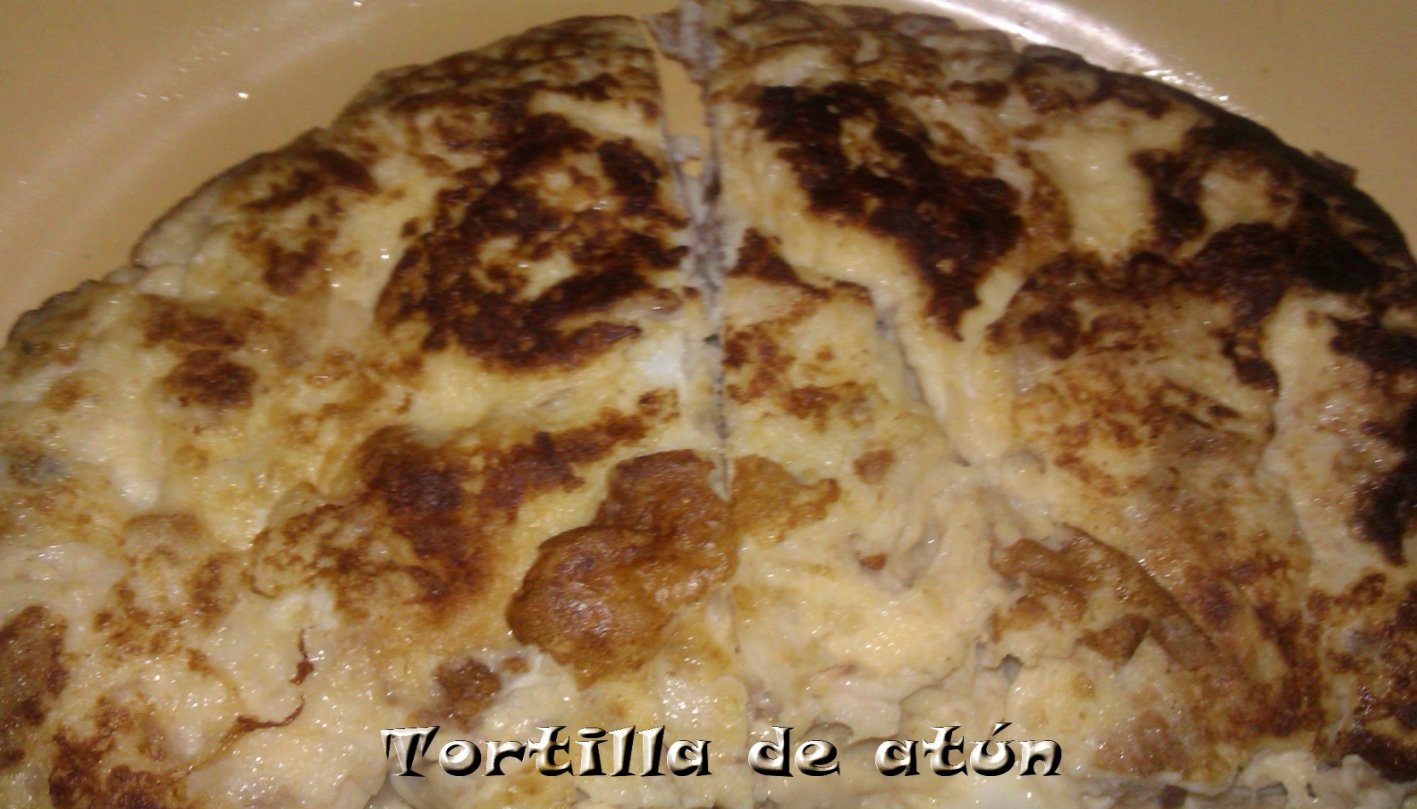 Tortilla de atún y cebolla 1