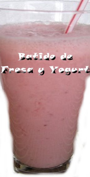 Batido de Fresas y Yogurt 1