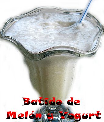 Batido de Melón y Yogurt 1