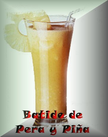 Batido de Pera y Piña 1