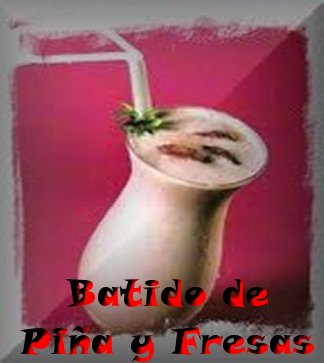 Batido de piña y fresas 1