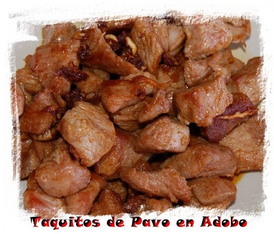 Carne de pavo adovada