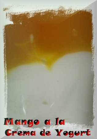 Mango a la crema de Yogurt 1