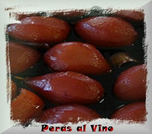 Peras al Vino 1