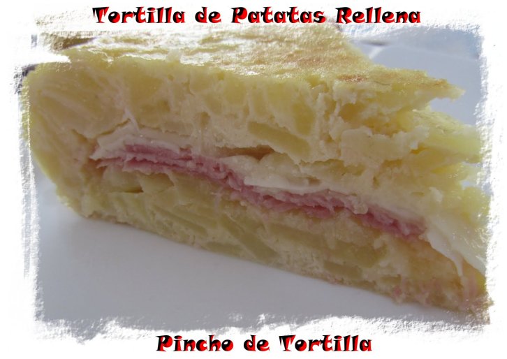 Pincho de tortilla Rellena de Jamón y Queso