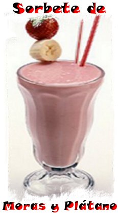 Sorbete de Moras y Plátano 1