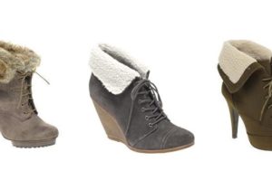 Botines con cordones y borreguillo, nueva moda otoñal