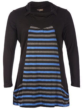 Camiseta con rayas en tallas grandes de Kiabi