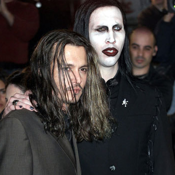 Johnny Deep y Marilyn Manson codo con codo 1