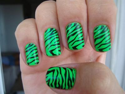 uñas animal print