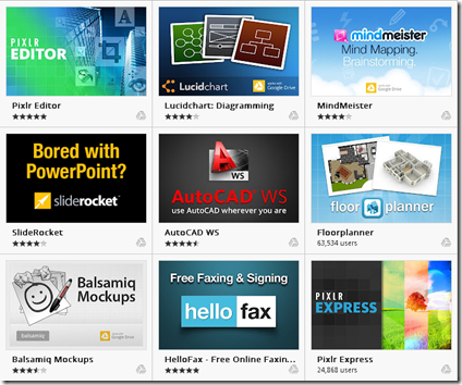 Google Apps Drive están empezando a aparecer
