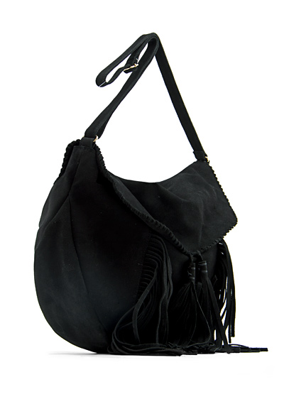 Bolso con borlas de Mango