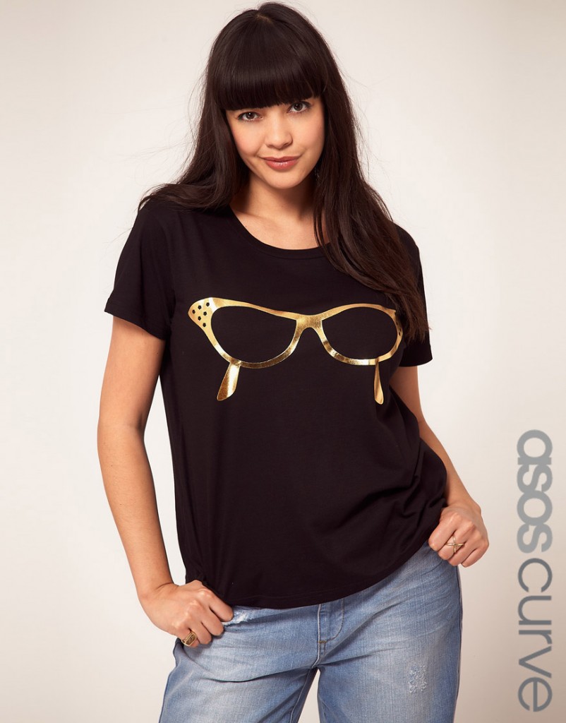 Camiseta manga corta de Asos Curve