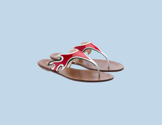 Las sandalias planas de Prada 1