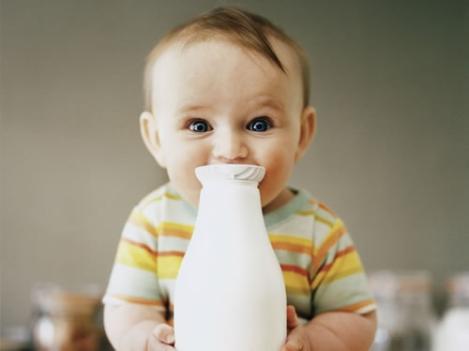 la leche para bebé