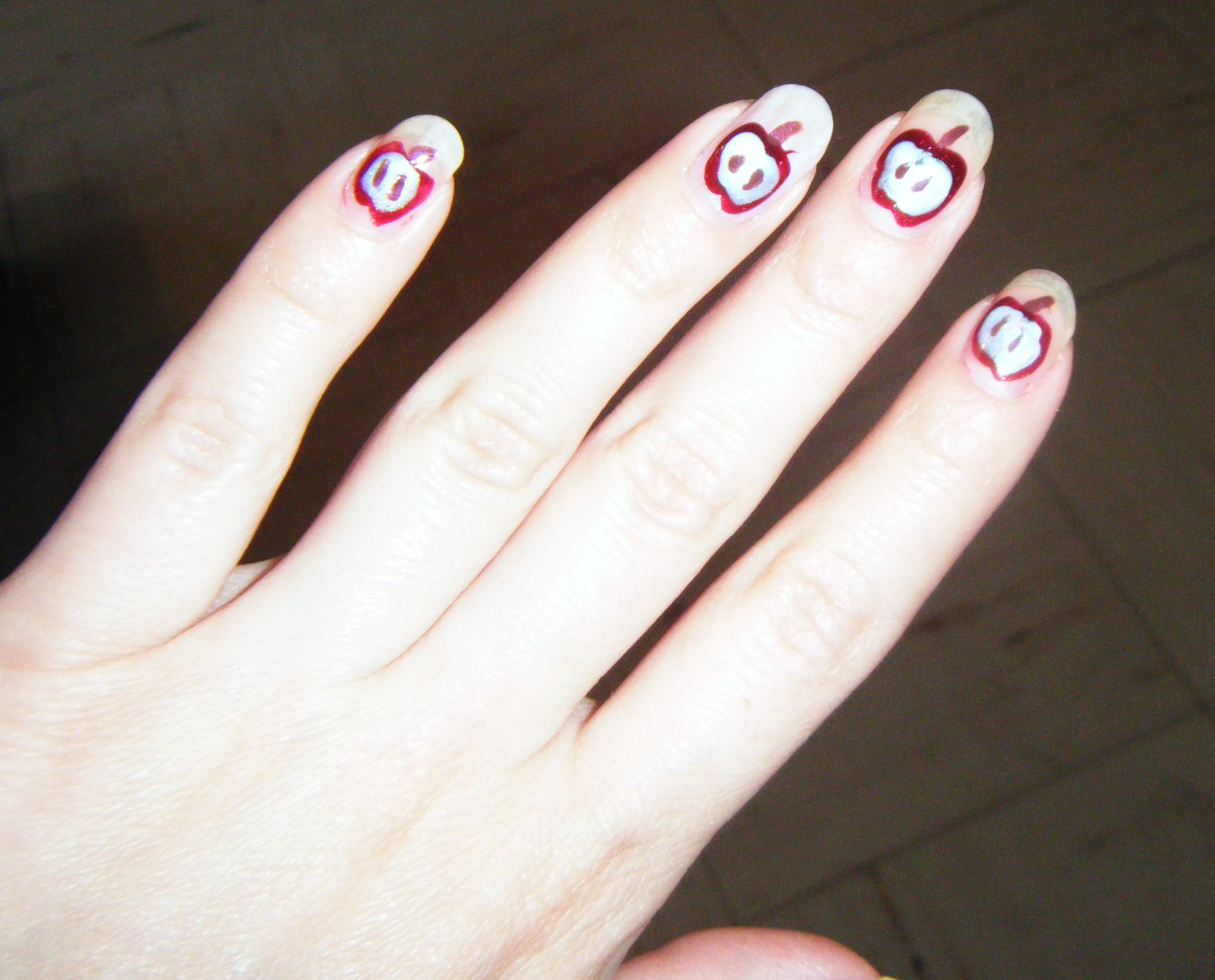 uñas de manzana