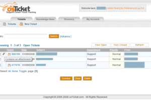 osTicket un Sistema de soporte por tickets gratuito
