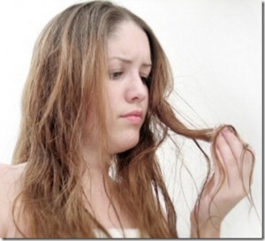 cabello largo maltratado