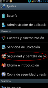 Bloquea la pantalla de tu Android 2