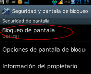 Bloquea la pantalla de tu Android 3
